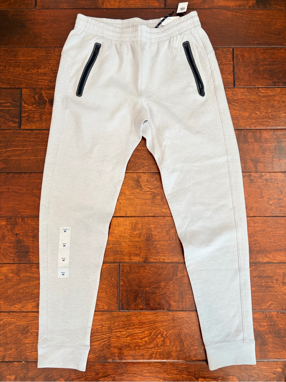 Old Navy Light Gray Kids Sweatpants with Black Zip Pockets